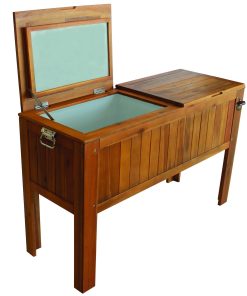 112QT. Slatted Hardwood Cooler - For Pickup ONLY (Excluding Wholesale Orders)