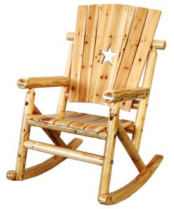 Aspen Rocking Chair with Star – Pine & Fir Rocker with Star cutout
