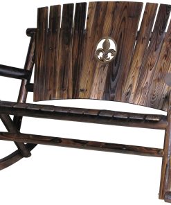 Char-Log Fleur-de-lis Medallion Double Rocker