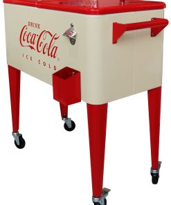 Coca-Cola® Cream Retro ICE COLD 80 qt. Cooler