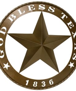 God Bless Texas 1836 Star Wall Décor