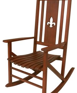 Heartland Natural Fleur de Lis Classic Porch Rocker