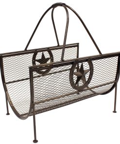 Horseshoe Star Log Holder