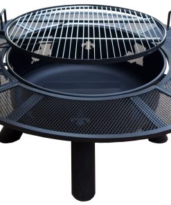 Louisiana Fleur-de-lis Fire Pit with Grates - For Pickup ONLY (Excluding Wholesale Orders)