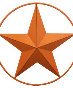 Orange Star with Ring Wall Décor - 29