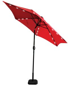 Patio Umbrella LED Light Red 9ft.