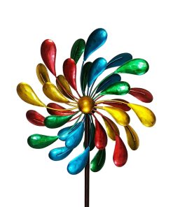 Rainbow Leaves Wind Spinner