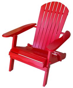 Red Folding Adirondack Chair
