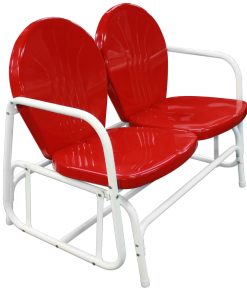 Retro Double Glider Red & White