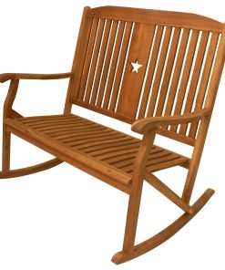 Sequoia Bench Rocker w Star