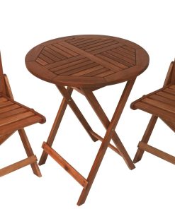 Sequoia Round Folding Bistro Set