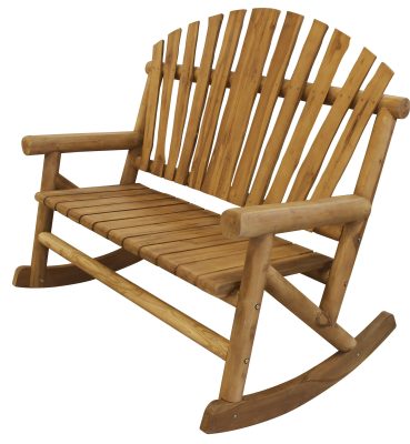 Teak-Log Bench Rocker - For Pickup ONLY (Excluding Wholesale Orders)