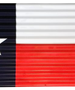 Texas Corrugated Metal Flag - For Pickup ONLY (Excluding Wholesale Orders)