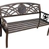 Texas State Seal Garden Bench