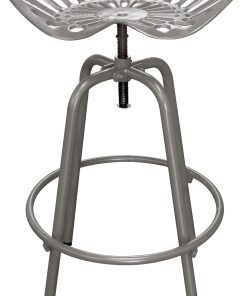 Tractor Seat Swivel Stool - Metallic