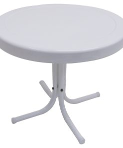White Retro Metal Table